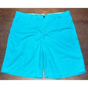 Hurley Nike Dri-FIT Shorts Mens 36 Chino Flat Front Golf Performance Casual